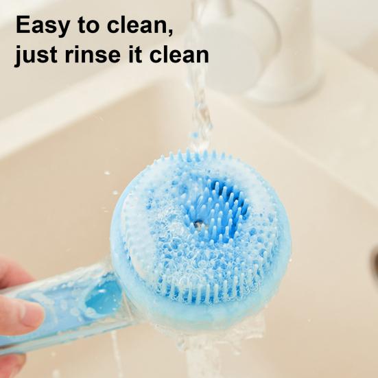 Kartáč na koupání pro domácí mazlíčky Dávkovač mýdla a šamponu Masážní mycí houba pro psy a kočky s dlouhou a krátkou srstí