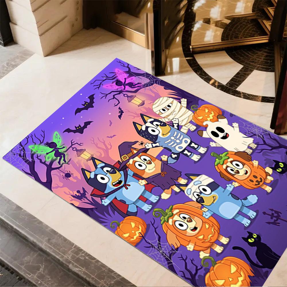 Halloween Fun Parade Carpet Perfect for Balcony Entryway Game Room Foyer Anti-slip Rug Anime Office Decor Perfect Gift for Women/Men