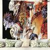 Death Note Anime Wall Tapestry Aesthetic Wall Hanging Printed Fabric Blanket Decorative Tapestries for Bedroom Living Room Home Decor