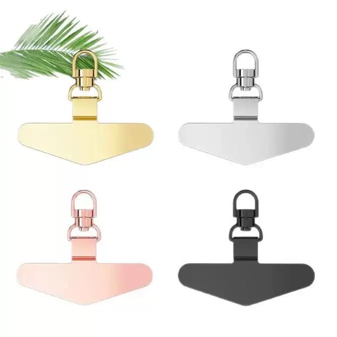 Proti ztrátě Šňůrka na telefon Univerzální náhradní konektor Poutko Klip Kovová podložka na kartu Adaptér pro IPhone Samsung Bezpečné uchycení