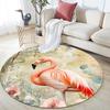 Watercolor Leaf Bird,Round Area Rug,Carpet Rug for Living Room Bedroom Sofa Playroom Decor,Non-slip Floor Mat