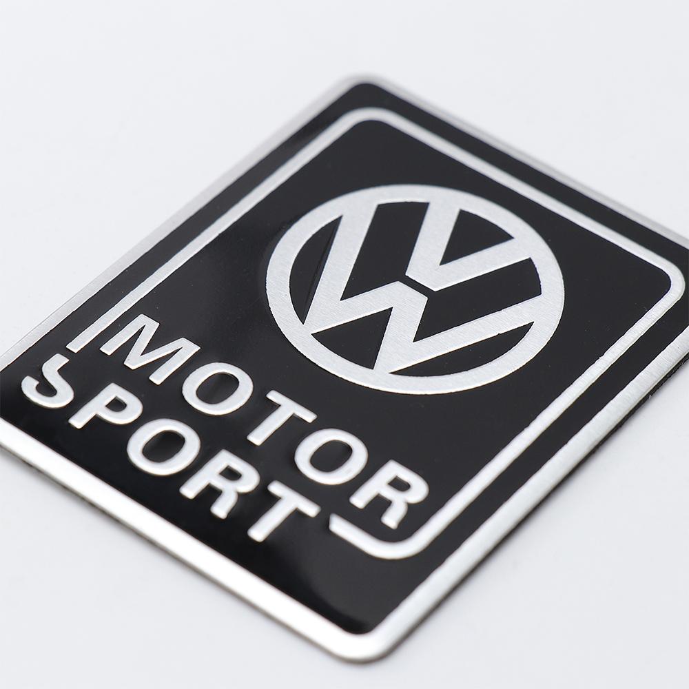 1pcs 3D Aluminum Metal Alloy Badge Emblem Rear Trunk Sticker Valve Cap for VW Volkswagen Golf Polo M77 Passat GTD Tiguan Jetta Bora