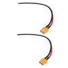 2PCS Power Adapter Cable Silicone AWM14 XT60 Male Head Fireproof Power Converter Cord for Electric Car