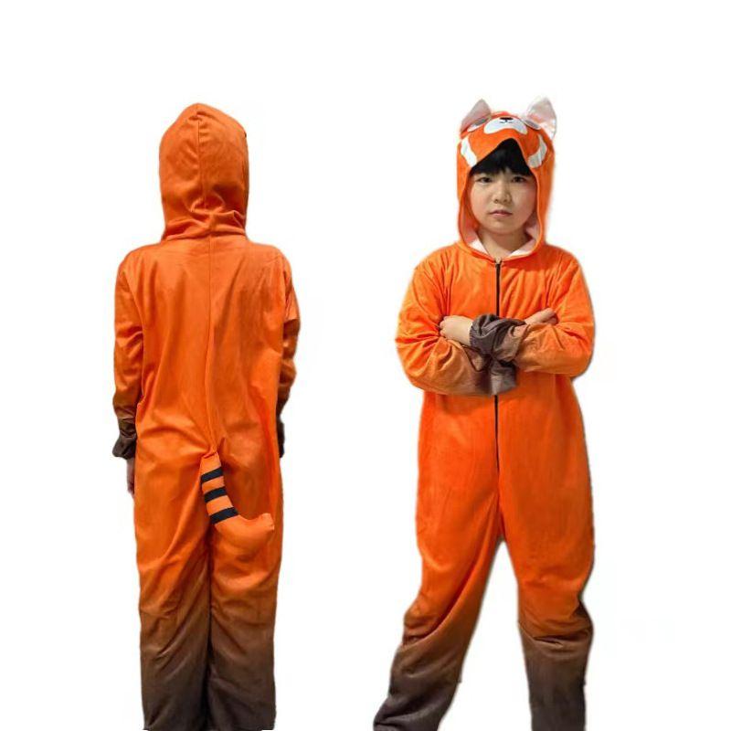 Hoge kwaliteit Turning Red Kinder Panda Kostuum Voor Mei Fans