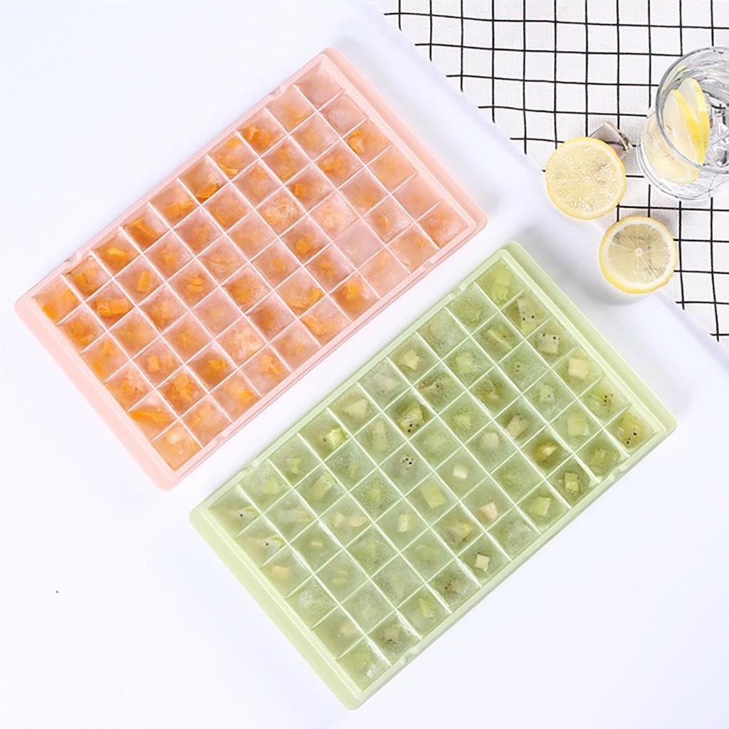 60 Grids Food Grade Silicone Ice Tray Small Ice Cube Tray Frozen Cubes Tray Square Shape Ice Maker Mold Ice Cube Tray