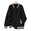 Women's Plus Size Baseball Hoodie Cardigan, Fashionable, Bust 150-170cm, Sizes 200-300 Jin.