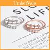 Stylish Korean Fashion Lightweight Adjustable Pearl And Zirconium Ring For Women