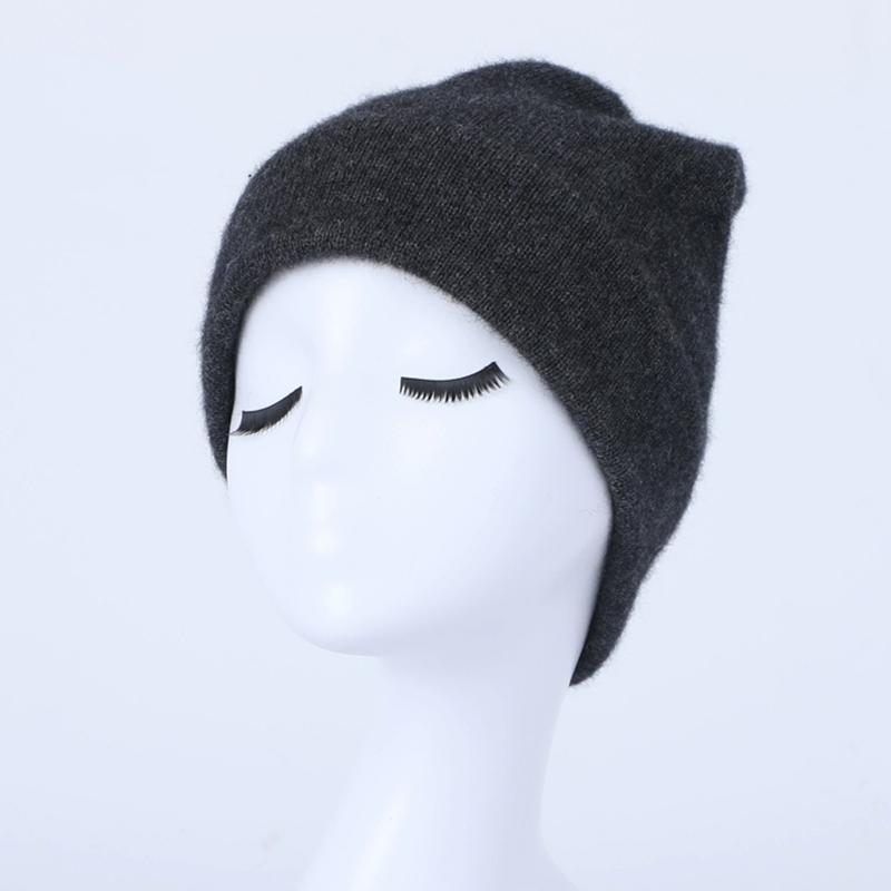 100% High Quality Wool Warm Plush Unisex Knitted Hat with Customizable Embroidery Logo for Autumn and Winter Travel