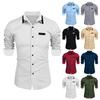 Men's Casual Fashion Business Men's Trend Long Sleeved Shirt