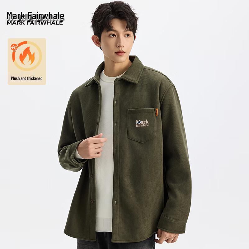 

Mark Fairwhale Men s Fleece-Lined Corduroy Shirt Jacket 5XL