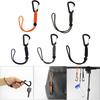 Karabiner Schlüsselhaken Anti-Verlust Seil Nylon Rucksack Hängeschnalle Multifunktionaler Teleskop Schlüsselring Outdoor Spannkarabiner