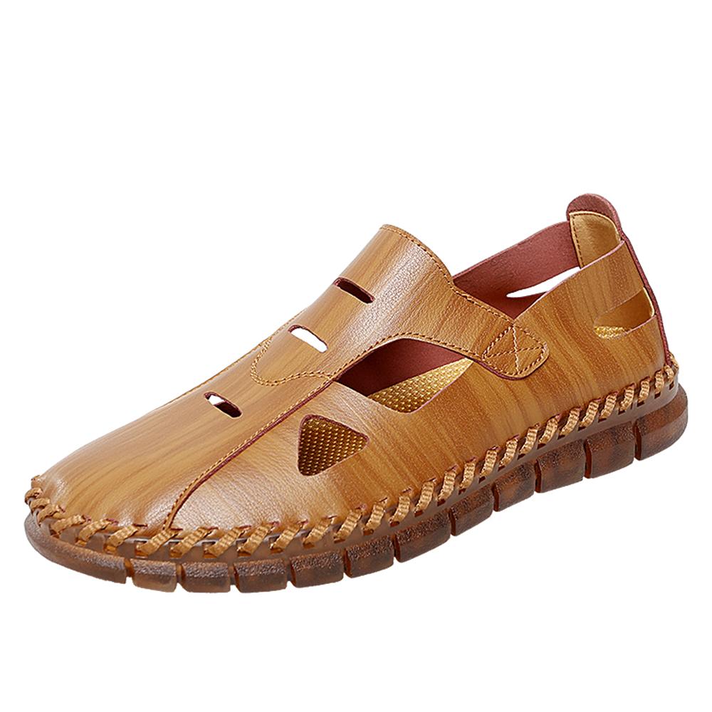 

Модные мужские тапочки, дышащие и нескользящие сандалии для отдыха на открытом воздухе для комфорта и долговечности US 5(EUR 38) хаки