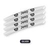 4Pcs Car Wheel Hub Badge Tire Rim 3D Stickers For Jeep Grand Cherokee Wrangler Gladiator Compass Renegade Wagoneer Avenger AKZ1