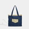 Color-blocking Patchwork Bag, Personalized Retro Street Crossbody Single-shoulder Bag, Commuter Large-capacity Tote Bag