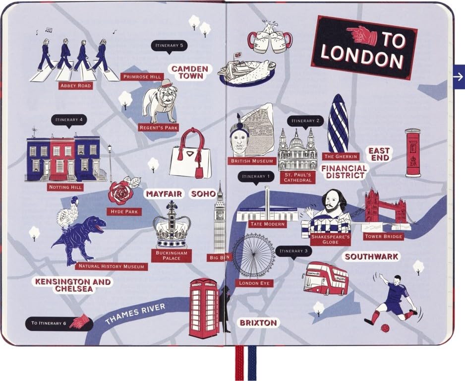 Moleskine LUXE x Moleskine "London City" Notebook, Hardcover, Pocket Size, Lined, CNLCLND