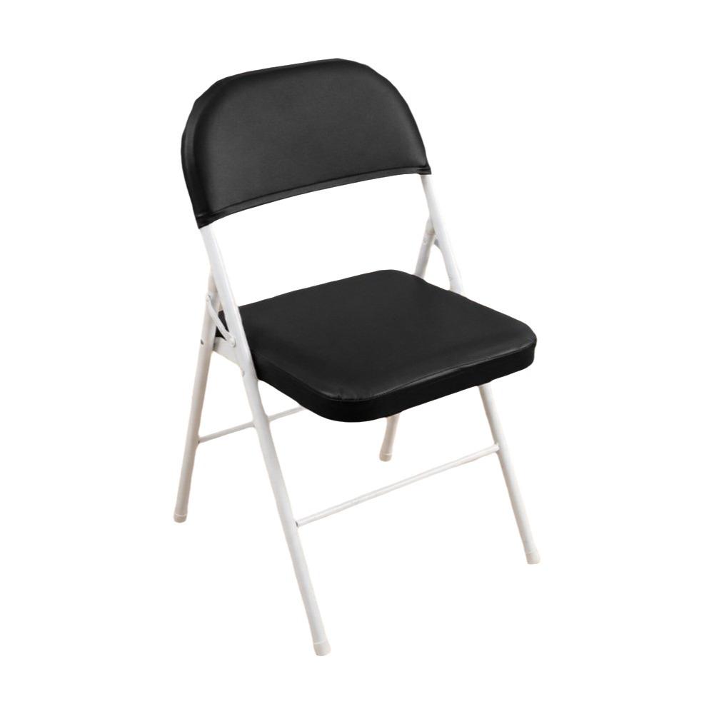 2PCS PU Leather Split Chair Cover Removable Seat and Back Cover Folding Chair Cover Outdoor Wedding