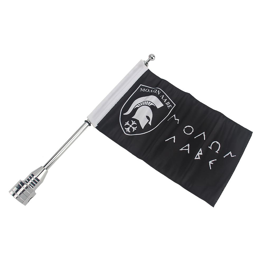 Motorcycle Flag Rear Mount Luggage Rack For Harley Sportster XL883 1200 48 72 Touring FLHT Road King Glide Fender Side Pole