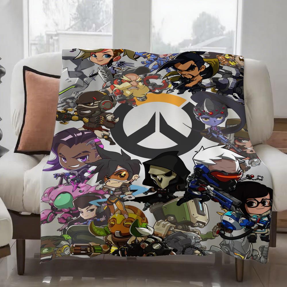 Game O-Overwatch FPS First Person Sports Blanket Design Lightweight For Dorms, Naps, Living Room, Office,Sofa,All-Season