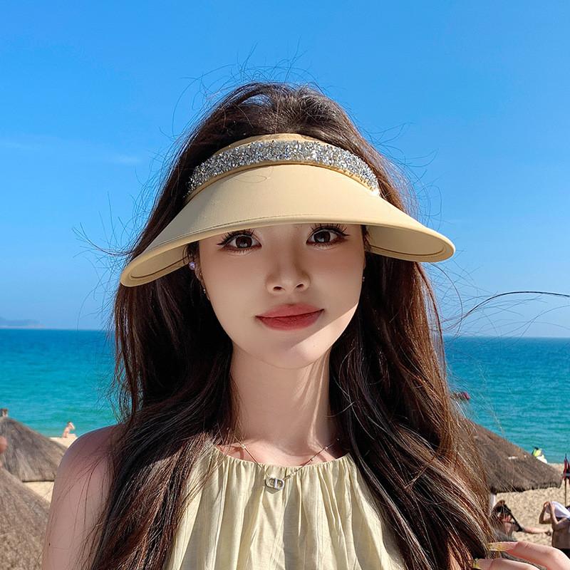Sparkling Open Top Sun Hat For Beach And Outdoor Activities