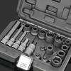 18Pcs Sub Pumps Screw Removal Set Multifunctional Brake Caliper Screw Removal Tool Set for Professional Mechanics