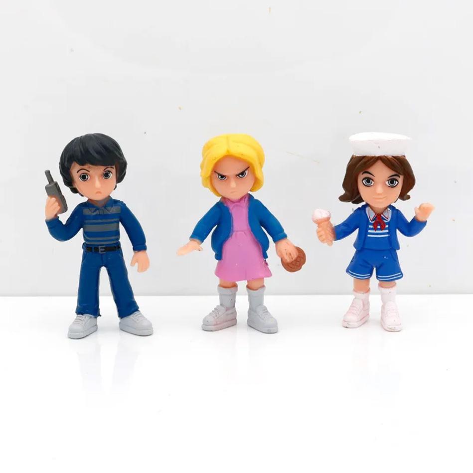 New 6pcs/set Something strange Figure Toy Will Byers Eleven Dolls Action Model Cake Collect Decoration Christmas Gift