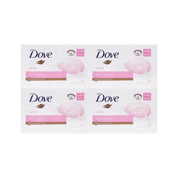Мыло DOVE Pink Beauty Bar 90г x 4 / Мыло для лица