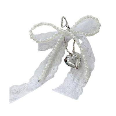 Llaveros de Perlas y Lazos Colgantes para Bolsos Llaveros de Coche Colgantes para Bolsos Accesorios para Carteras Mochilas Decoraciones Regalos del Día de San Valentín
