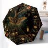 Enchanted Garden Wall Decor: Mystical Tree of Life Tapestry Umbrella, Portable 3-Fold Compact Umbrella for Men & Women R156