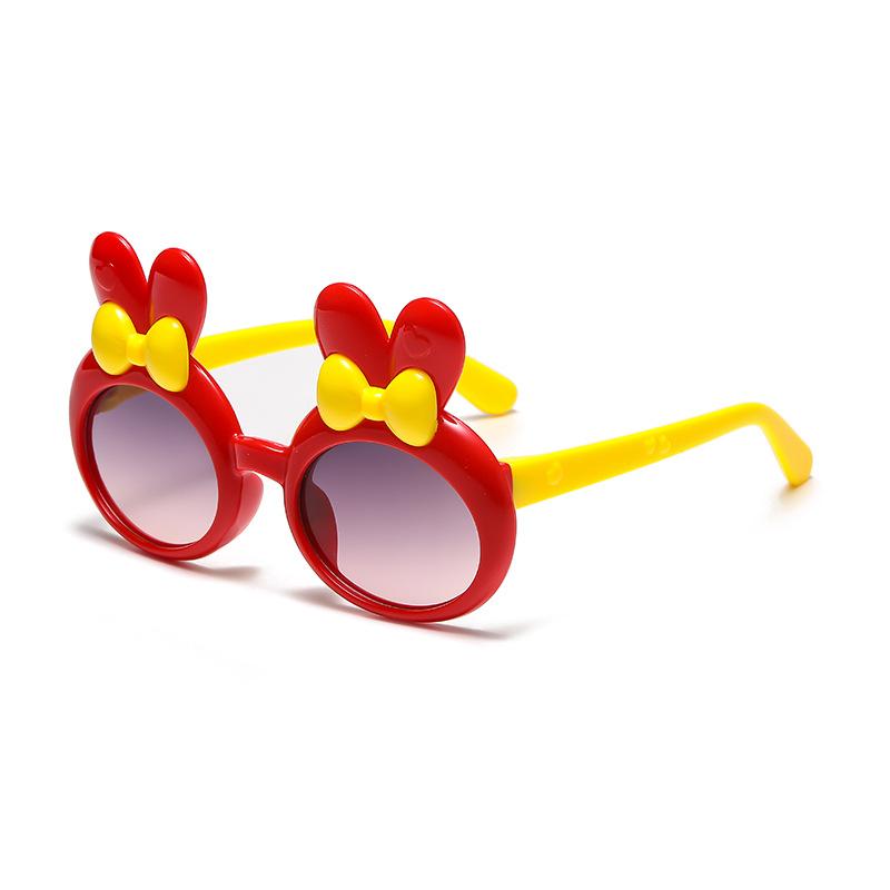 7304 Children'S Cartoon Sunglasses Bow Girl Glasses, Rabbit Ear Love Baby Sunglasses Sunglasses