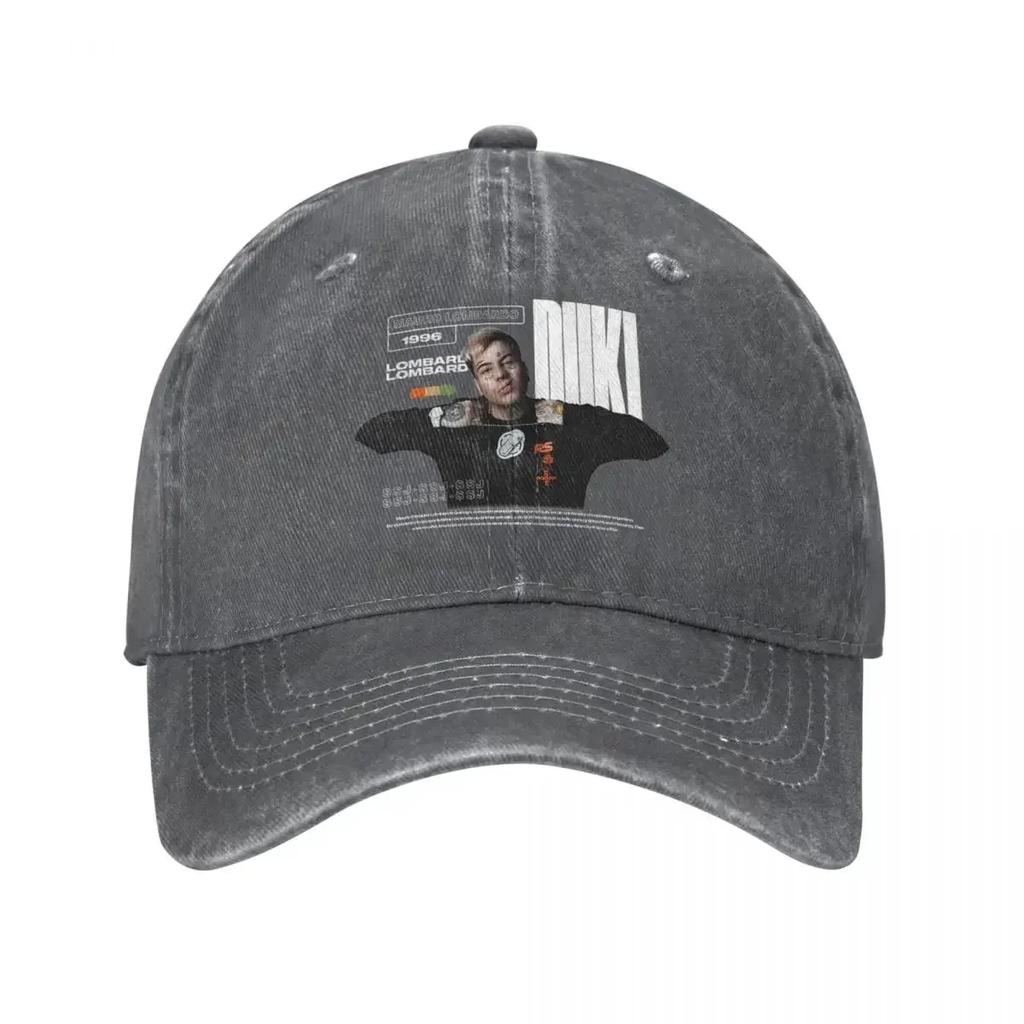 Cool Duki Singer Rapper Baseball Cap Vintage Distressed Denim Pop Rap Sun Cap Unisex Style Outdoor Running Golf Adjustable