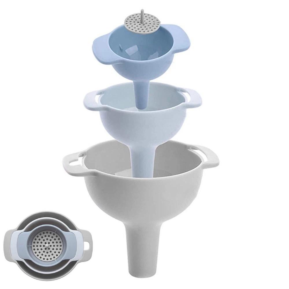 Food Grade Kitchen Funnel Multifunctional Kitchen Pouring Tool Funnel Set  Household Use