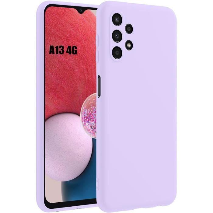 Coque - Samsung - Galaxy A13 4G - Silicone Liquide - Ultra Slim - Violet
