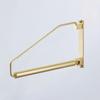 Brushed Gold Retractable Brass Wall-Mounted Clothes Hanger
