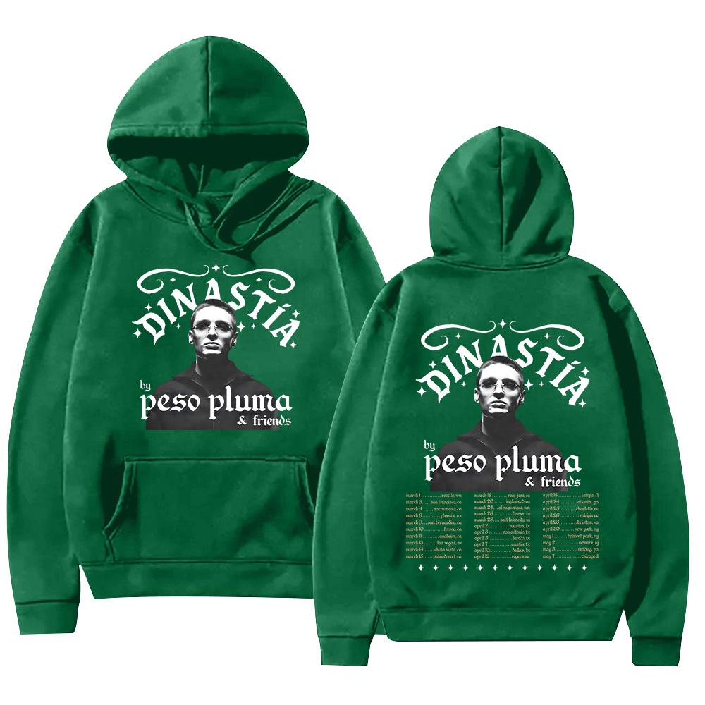 Peso Pluma DINASTIA Tour 2026 Hoodies Men Woman Fashion Casual Hoody Sweatshirt Hip Hop Retro Harajuku Streetwear