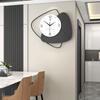Modern Simple Wall Clock, Living Room, High-end Sense, Home Dining Room, Silent Decorative Clock, Creative Clock Hanging On the Wall, No Punching
