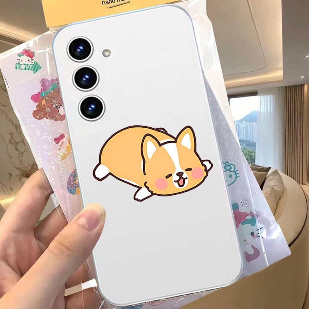 S-Shiba I-Inu Phone Case For Samsung Galaxy Transparent Cover A52 A12 A51 S21 Edge S22ULTRA S23 S24 S20LITE Plus Ultra