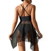 Damen S Geteilter Badeanzug Hohe Taille Hose Gekreuztes Oberteil Träger-Badebekleidung