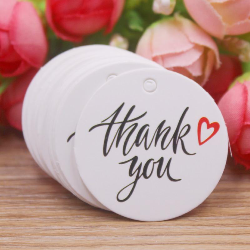 100pcs Kraft Brown /white Gift Tags with 20m Rope Thank You Paper tags for Wedding baby Shower Christmas Label Party Decoration