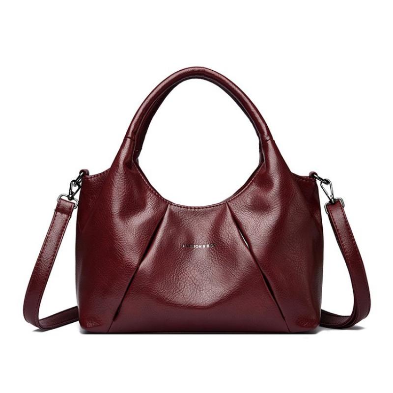 Winter Hoge Kwaliteit Zacht Leer Boodschappentas Vrouwen Handtas Crossbody Tassen Luxe Vrouwen Schoudertas Beroemde Trendy Dames Tote Bag Portemonnee