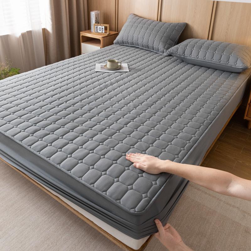 Индивидуальный матрас цельный утолщенный стеганый матрас защитный чехол Наньтун однотонный стеганый покрывало трехпредметный комплект China 90 * 200 + 30cm