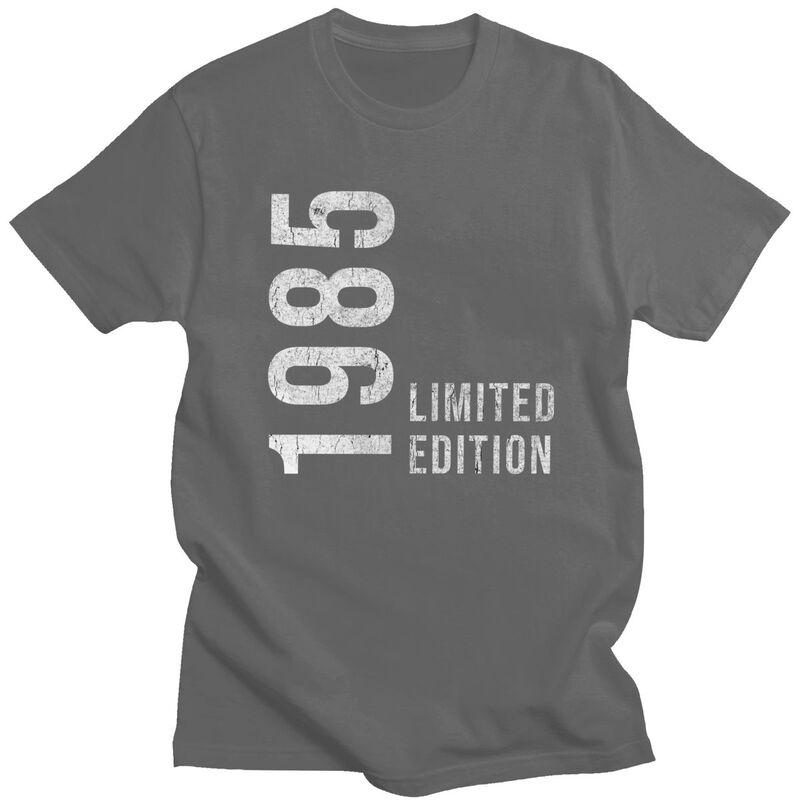Fantastisches 40. Retro Vintage 1985 Bedrucktes T-Shirt Herren 100% Baumwolle T-Shirt Individuelle Jahre Geburtstagsgeschenk T-Shirts Modische T-Shirts