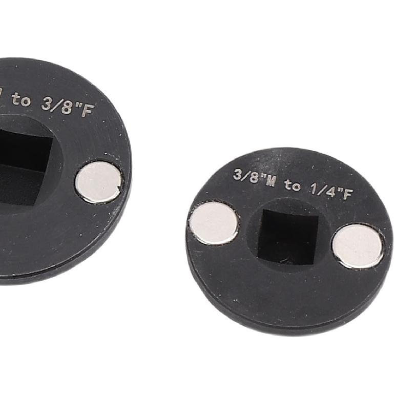 4PCS Insert Low Contour Impact Socket Adapter Set, Magnetic Socket Adapter Set, Drive Reducing 1in M-3/4in F 3/4 in M-1/2in F 1/2in M-3/8in F 3/8in