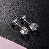 Inlaid 3mm Zircon Minimalist Earrings