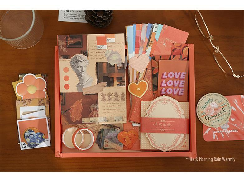 Yihe Retro Journal Gift Set: High-Value Stickers, Memo Pads, and DIY Literary Journal Book.