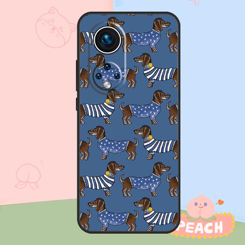 Dogs Dachshund Cute Case For Honor Magic 5 6 7 8 Lite Honor 400 Pro 200 50 70 90 X8c X9a X9b X9c X9d Win RT Cover