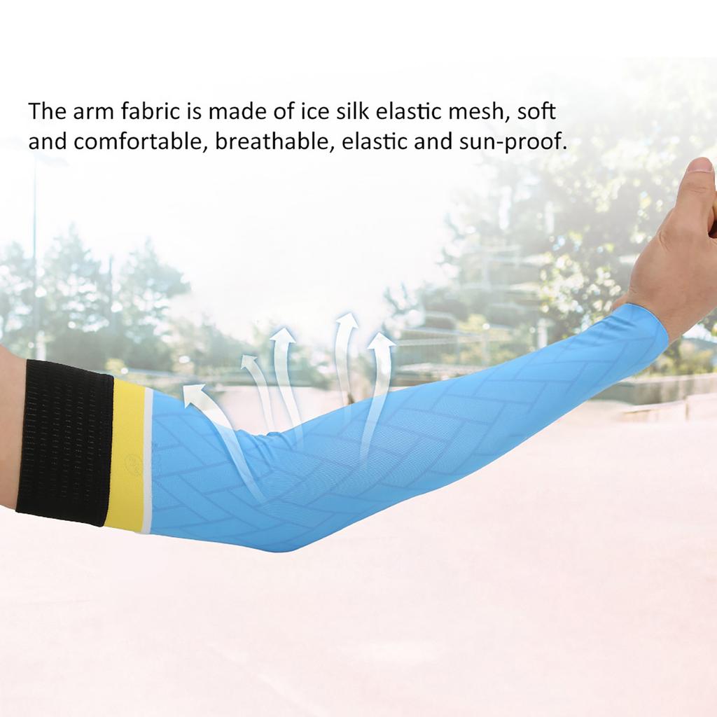 BOODUN 1Pair Outdoor Sunscreen Oversleeve Arm Sleeves for Driving Hiking Running CyclingL XL