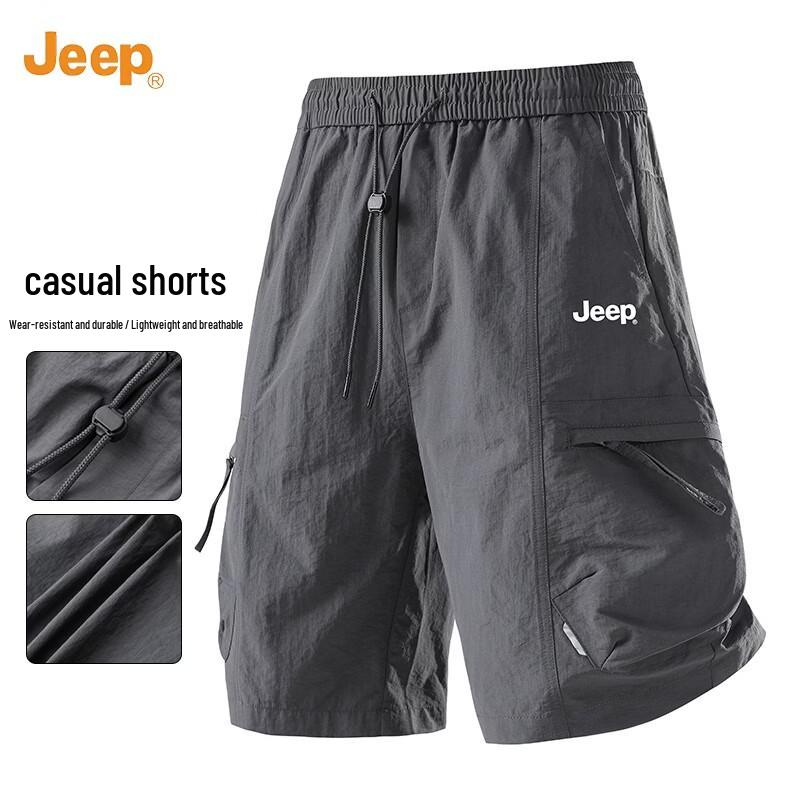 JEEP Men s Lightweight Breathable Stretch Cargo Shorts S