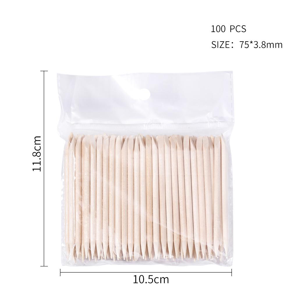 

100 ШТ Пушер для кутикулы, ремувер, инструменты для нейл-арта, апельсиновые палочки, пинцет для страз, пушер для бусин, уход для маникюра и педикюра