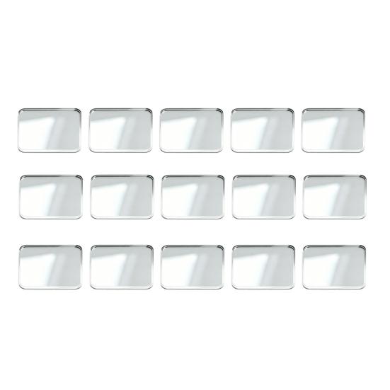 5/15/50 Sets Doe-het-zelf Acryl Koelkastmagneet Kit, Vierkant Rechthoek Rond Acryl Koelkastmagneet Decor Knutselwerk, Helder Acryl Foto Magneet met Lijm