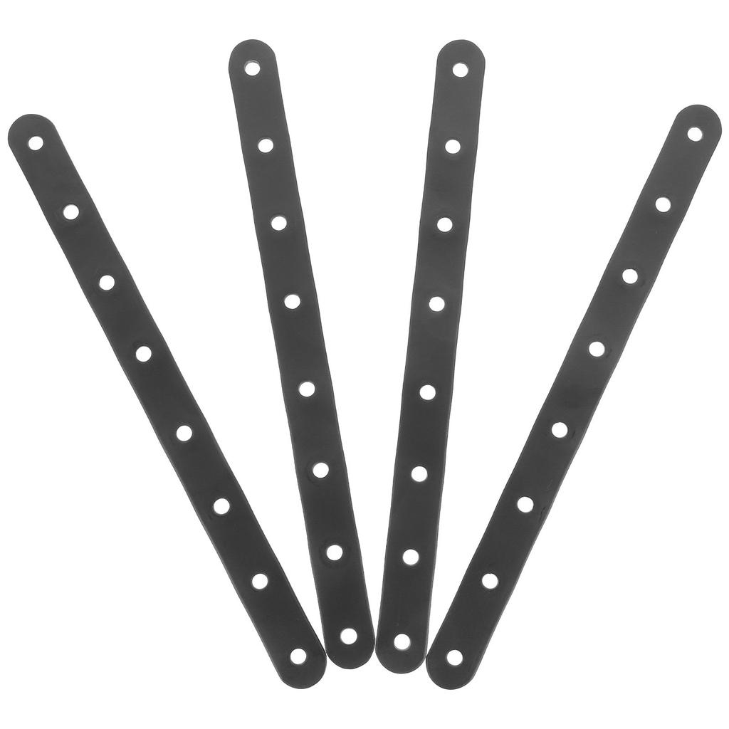4Pcs Straight Bracket Heavy Duty Metal Bracket for Wood Bookshelves Cabinets Fences Mending Plate Flat Mounting Plate